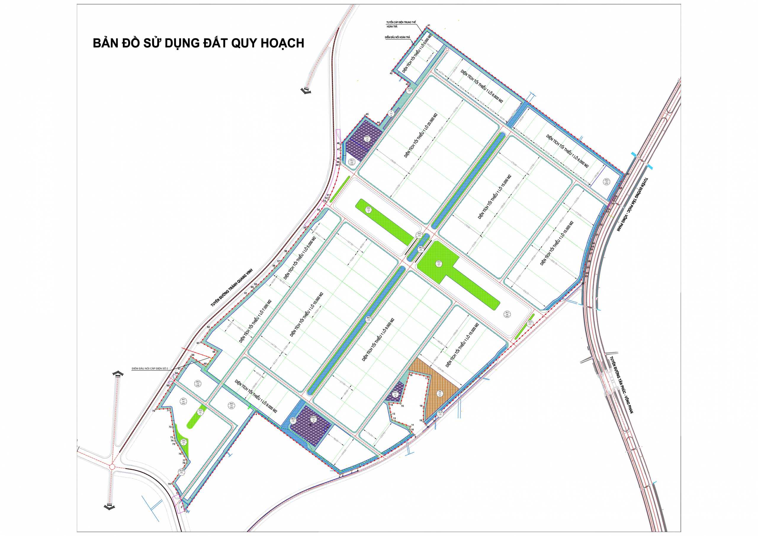 Tổng quan dự án, Bản đồ chia lô